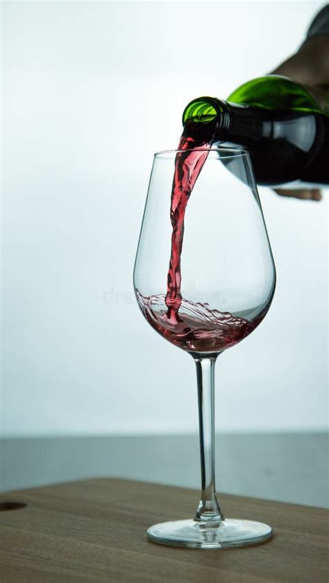 Falling Red Wine In Glass Stock Image Image Of Burgundy 83748863