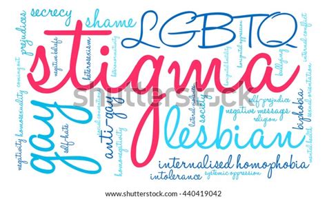 Stigma Word Cloud On White Background Stock Vector Royalty Free 440419042