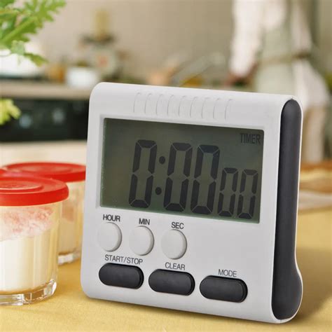 2017 New Magnetic Large 60x28mm Lcd Digital Kitchen Timer With Alarm