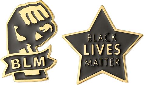 Buy Luomart Black Lives Matter Pin Blm Pin Black Raised Fist Pin