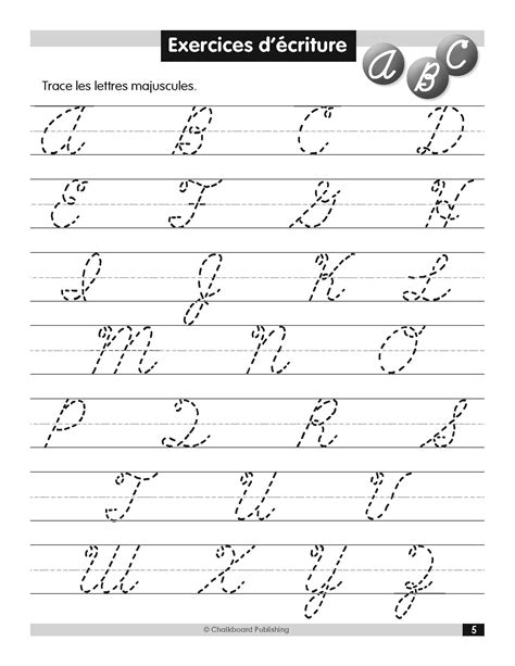 French Daily Cursive Writing Practice Workbook Ph