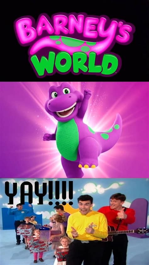 The Wiggles Cheers For Barneys World By Brandontu1998 On Deviantart