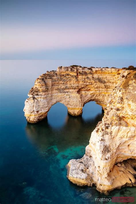 Famous Rocky Arch Algarve Portugal Royalty Free Image