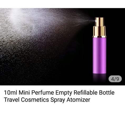 Perfume Refillable Bottle 10ml Spray Up To 100 Sprays Perfume