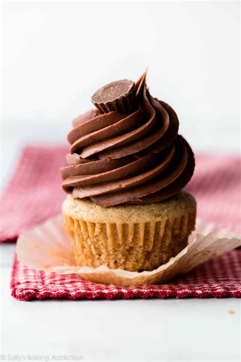 Peanut Butter Cupcakes Moist Flavorful Sally S Baking Addiction