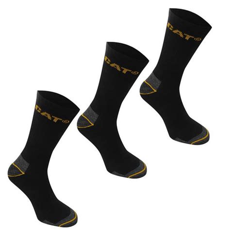 Mens quality cat black grey steel toe cap industry work boot socks 12 plus xl. Caterpilla | CAT Work Sock 3 Pack Mens | Mens Socks ...