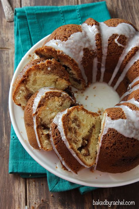 > leave the cake to cool for 10 minutes, then remove from the tin by tipping it upside down on a wire cooling rack. Baked by Rachel » Cinnamon Streusel Coffee Bundt Cake