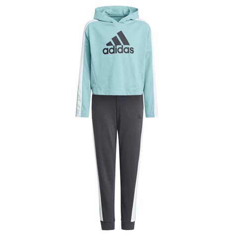 Adidas Girls Colorblock Crop Top Track Suit Juniors From Excell