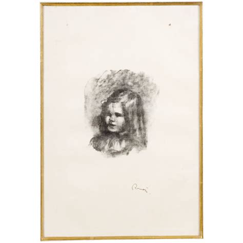 Renoir Lithograph Of His Son Claude Renoir Auctions And Price Archive