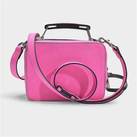 Marc Jacobs The Box Bag In Bright Pink Leather Lyst