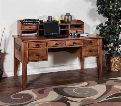Sunny Designs Sedona Writing Desk With Keyboard Drawer Conlins