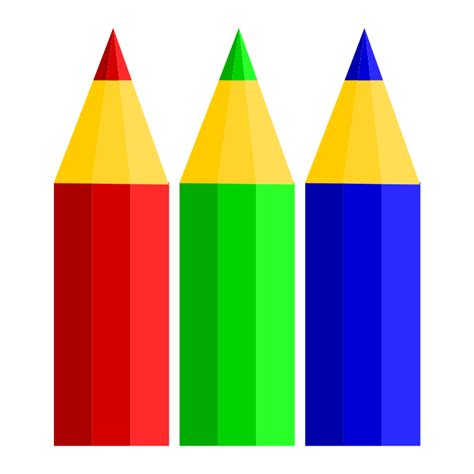 Cartoon Coloured Pencils Clipart Best