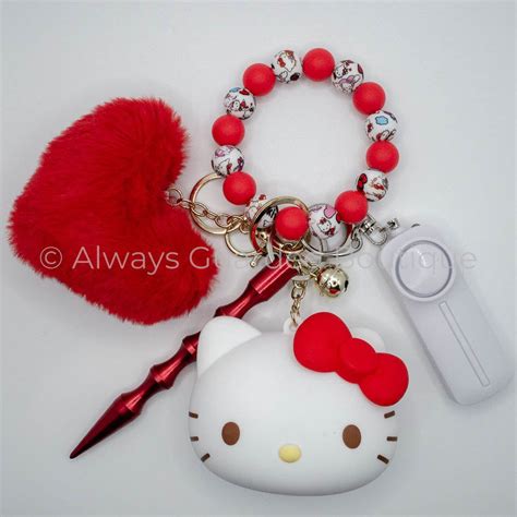 hello kitty character safety keychain without spray artofit