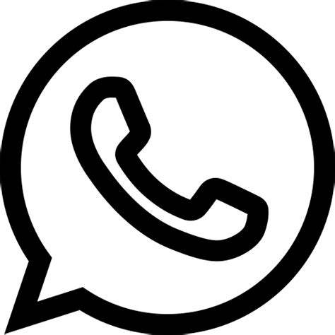 Logo Whatsapp Png Preto Png Image Collection