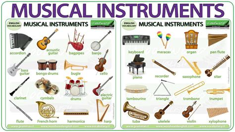 The main instrument is call kulintangan. Musical Instruments Vocabulary - Names of musical ...