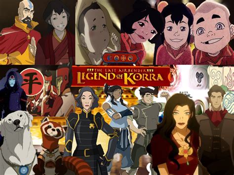 The Characters Of The Legend Of Korra Wallpaper By Thefamousstory On