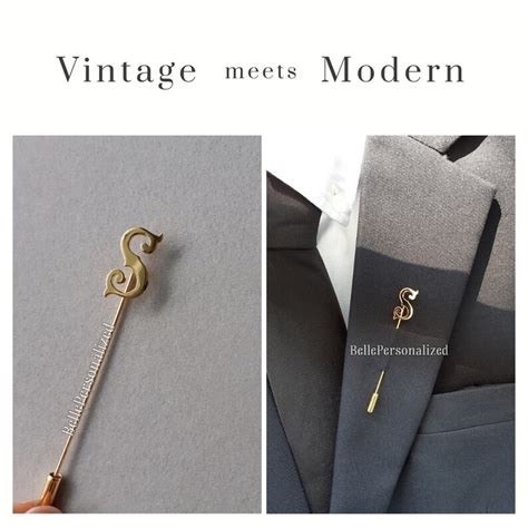 Personalized Initial Lapel Pin Personalized Name Pin Suit Etsy