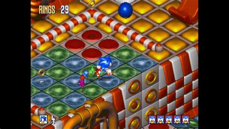 Sonic 3d Blast Sega Saturn Spring Stadium Zone Act 1 1080 Hd Youtube