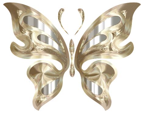 Gold Butterfly Clip Art Image Clipsafari