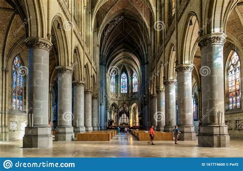 Cathedral Of St Mary Stock Photo Image Of Gothic Linz