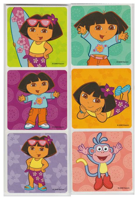 25 Dora The Explorer Stickers 25 X 25 Each Etsy Uk