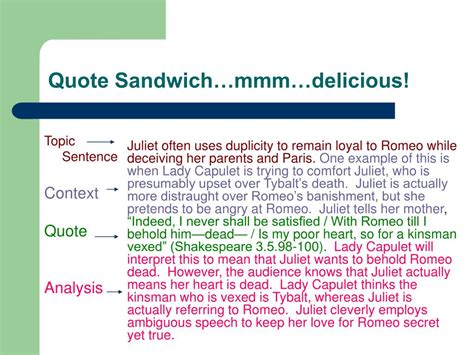 Check spelling or type a new query. PPT - How to make a quote sandwich PowerPoint Presentation, free download - ID:23799