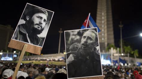 Fidel Castro Death Cuba Holds Huge Rally In Havana Bbc News