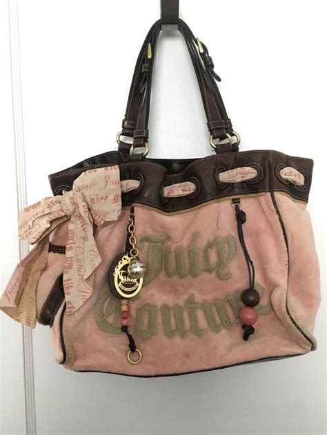 Pink Juicy Couture Daydreamer Handbag On Mercari Juicy Couture Handbag Chanel Deauville Tote Bag