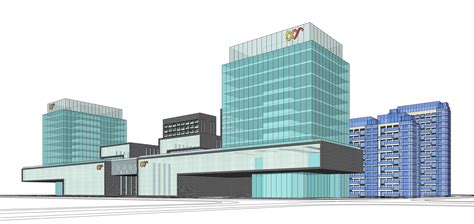 Sketchup Office Building Q4 3d Model Cgtrader