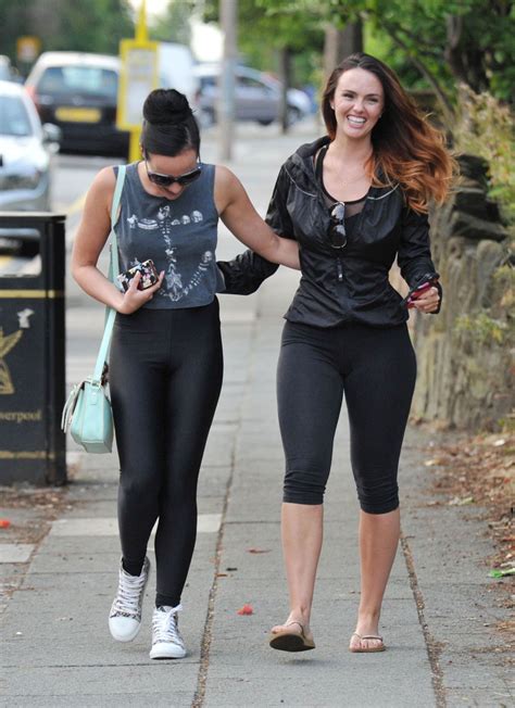 jennifer metcalfe and stephanie davis in spandex out in liverpool july 2014 celebmafia