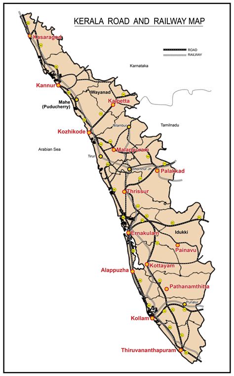 Kerala Map Photo Kerala District Map District Of Kerala Map Kerala
