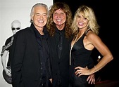 Jimmy Page with David Coverdale and David's wife Cindy. Photot: Ross ...