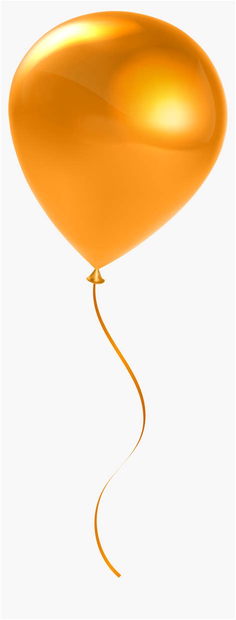 Single Orange Balloon Transparent Clip Artu200b Gallery Transparent