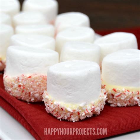 Easy Peppermint Marshmallows Happy Hour Projects