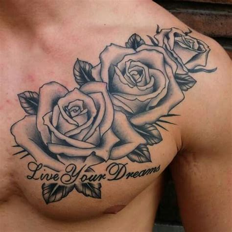 By Sebastian King Of Kings Tatoo Rose Tattoos For Men Rose Chest Tattoo Chest Piece Tattoos