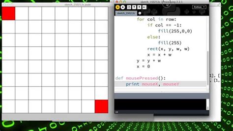 Game Board With 2d Array Processing Python Youtube