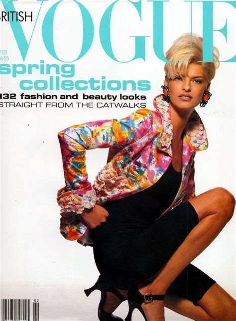 Linda Evangelista By Patrick Demarchelier Vogue Uk February 1991 Vogue