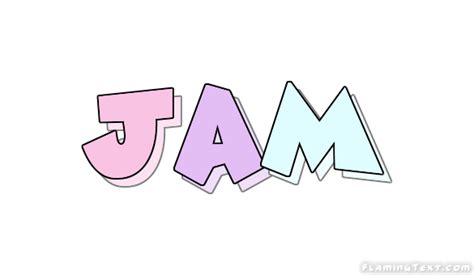 Jam Лого Бесплатный инструмент для дизайна имени от Flaming Text
