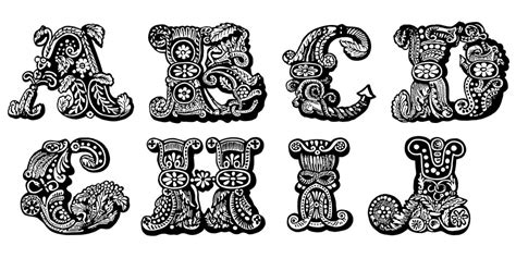 Decorative Alphabet Letters Karens Whimsy