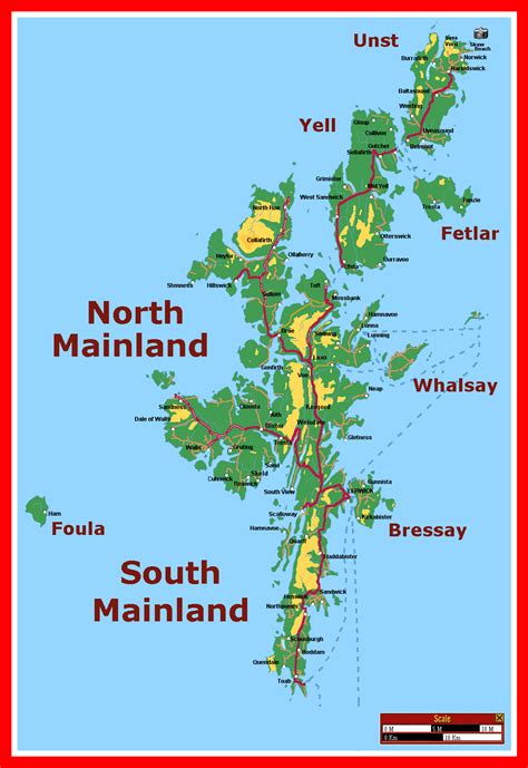 Map Of Shetland Islands Province