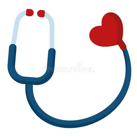 Stethoscope With A Heart Stock Vector Illustration Of Medical 260616242