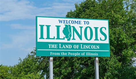 Which States Borde Illinois Worldatlas