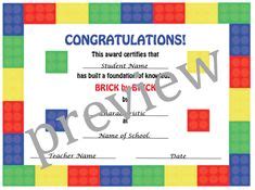 Vom alege, prin tragere la sorți, norocosul constructor care: Printable and Customized Lego Master Builder Certificate | Lego Party | Lego, Lego birthday ...