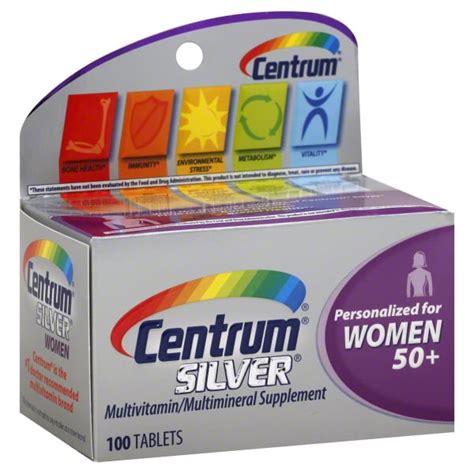 Centrum Silver Women 50 Multivitamin Tablets 100 Ct