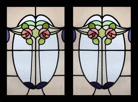 Charles Rennie Mackintosh Fenêtres En Verre Ornée De Vitraux Vers 1904 Stained Glass