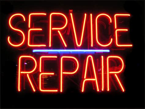 Bigstock Service Repair Neon Sign 302434