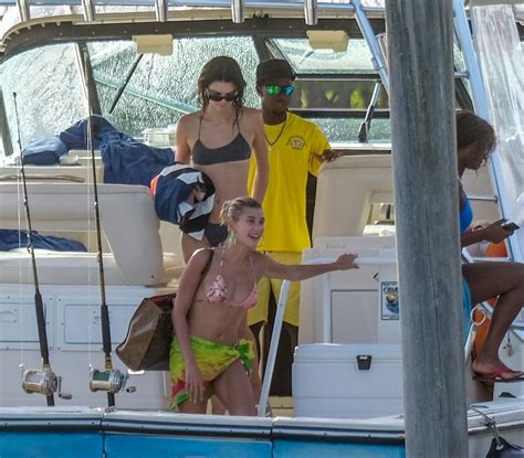 Hailey Bieber Kendall Jenner And Justine Skye In Bikinis In Jamaica 08