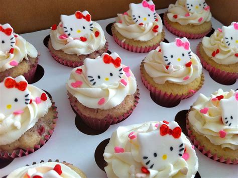 I Made Hello Kitty Cupcakes A Year Ago For A 1 Year Birthday Party