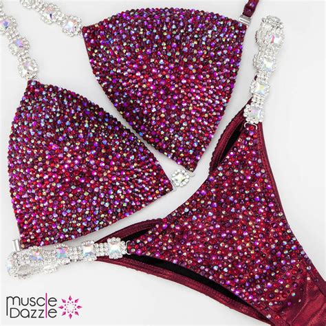 Burgundy Competition Bikini Cb680 Bikini Competition Bikinis