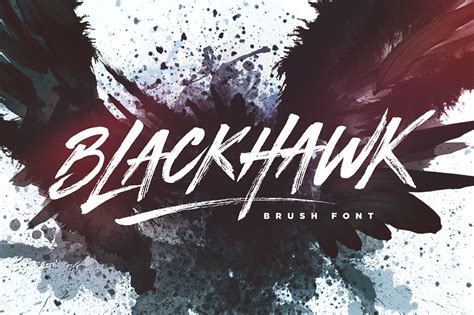 Blackhawk Brush Font Fonts ~ Creative Market